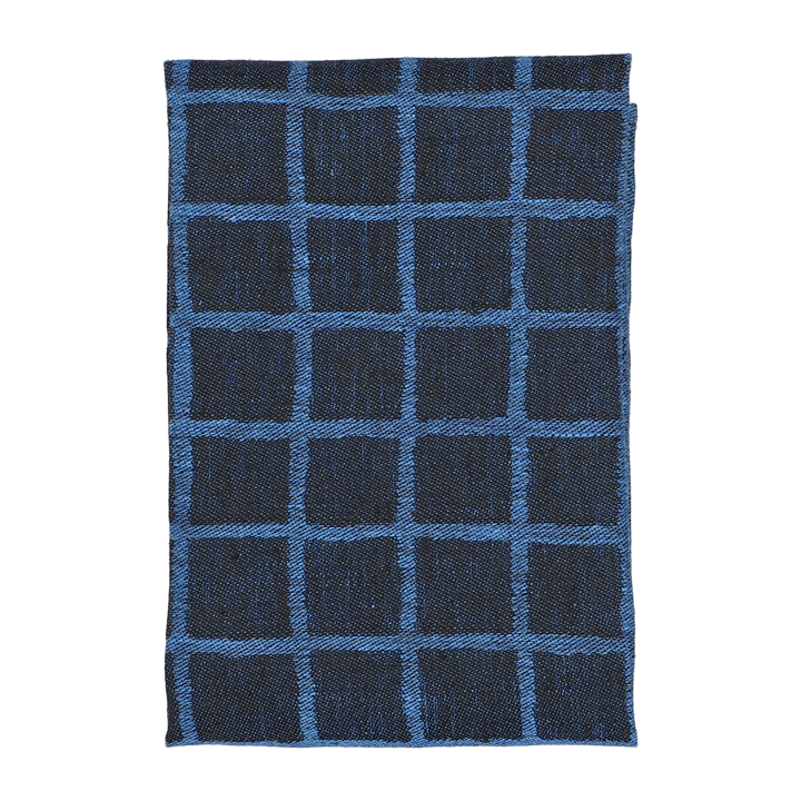 Rutig jacquard-woven kitchen towel 47x70 cm, Blue-black Fine Little Day