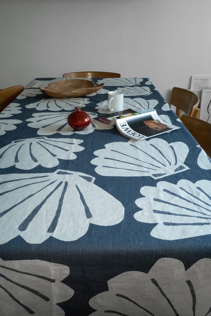 Shell tablecloth linen 149x149 cm, Blue Fine Little Day