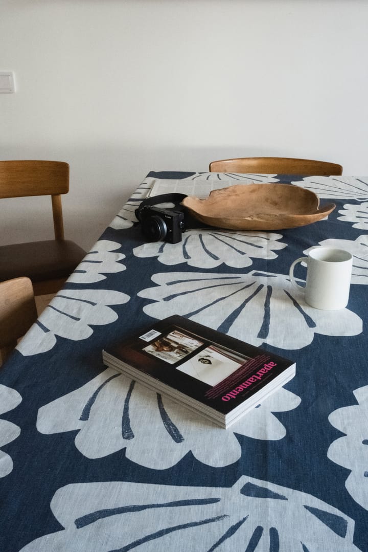 Shell tablecloth linen 149x149 cm, Blue Fine Little Day