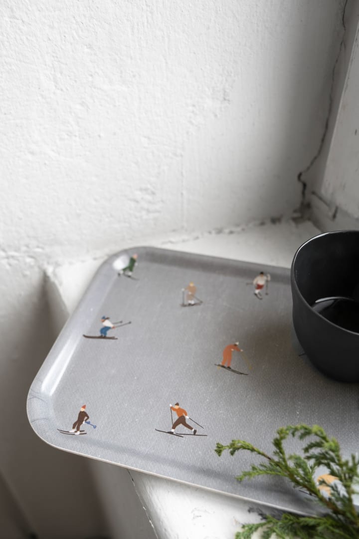 Skiers tray 20x27 cm, grey Fine Little Day