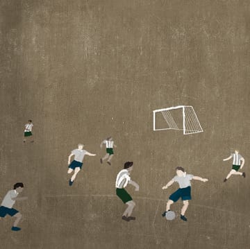 Soccer poster 50x70 cm - brown - Fine Little Day