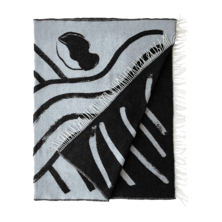 Sofia Lind wool throw 130x190 cm - Dovegrey - Fine Little Day