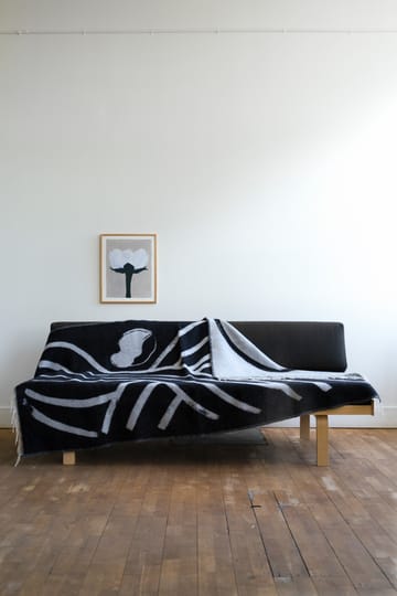 Sofia Lind wool throw 130x190 cm - Dovegrey - Fine Little Day