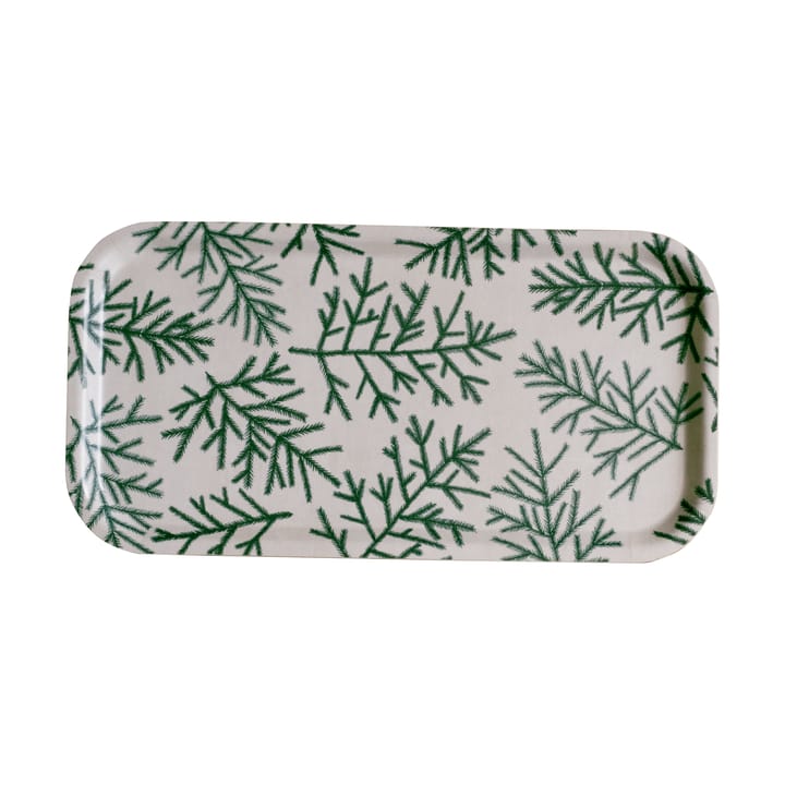 Spruce tree tray 22x43 cm, White-green Fine Little Day