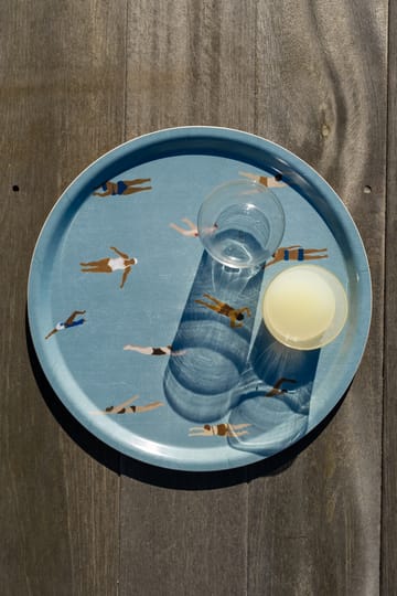 Swimmers tray Ø38 cm - Blue - Fine Little Day