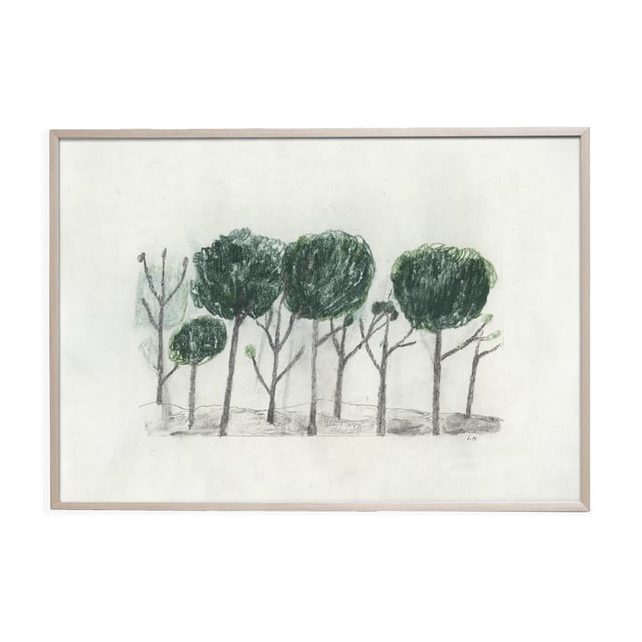 Trees poster 50x70 cm, Black- off white Fine Little Day