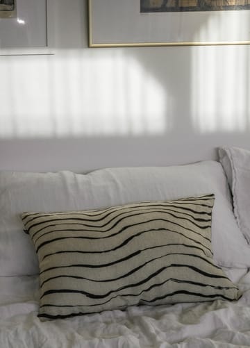 Våg pillowcase 38x58 cm - Black - Fine Little Day