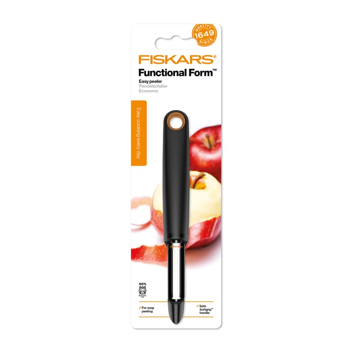 Functional Form potato peeler moveable single, Black Fiskars