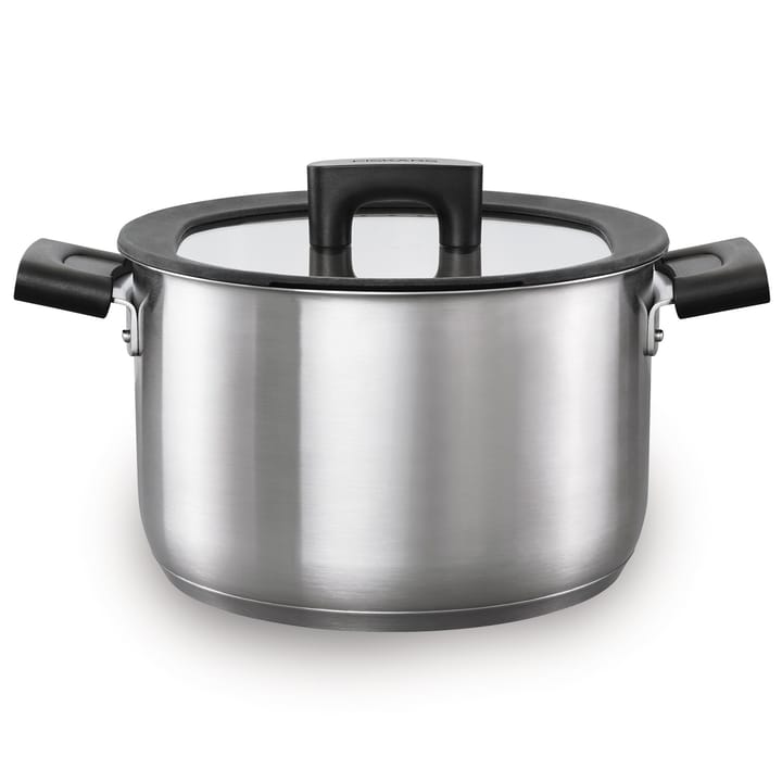 Hard Face Steel casserole with lid, 5 l Fiskars