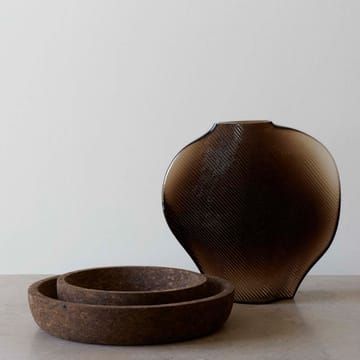 Cork bowl M 29 cm - smoked - Formgatan