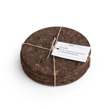 Cork coaster 4-pack - smoked - Formgatan