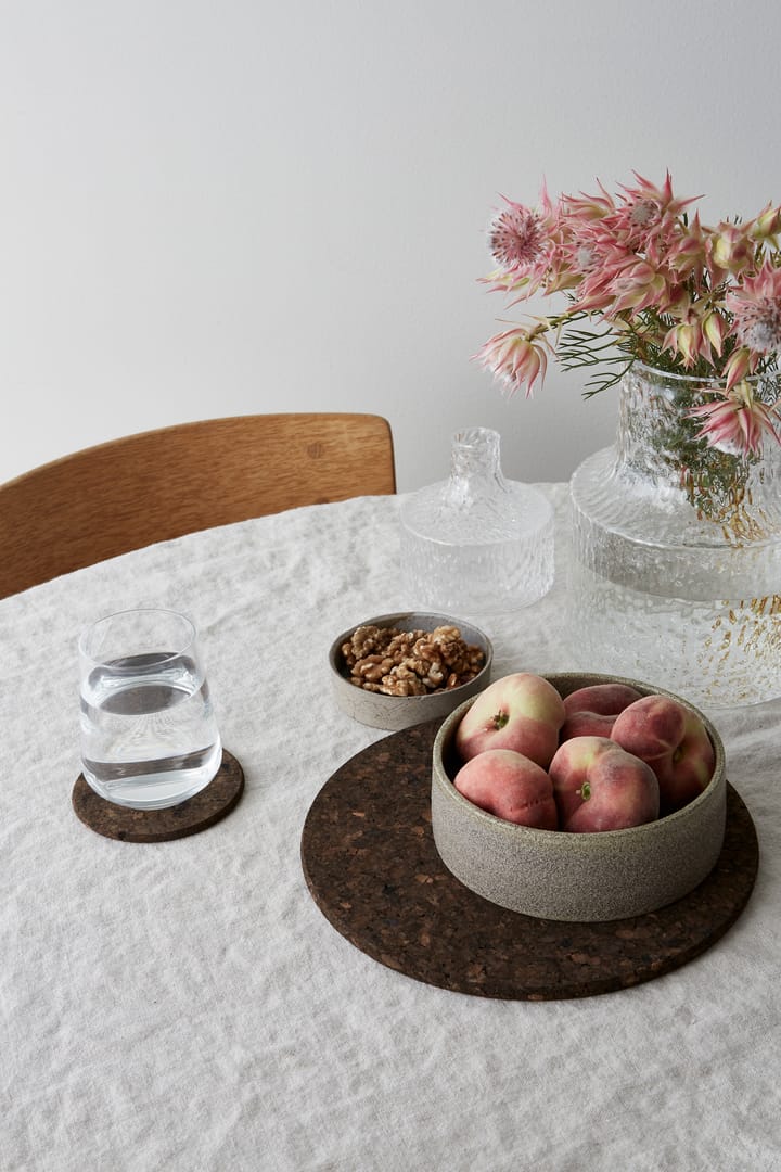 Cork trivet smoked, Ø19 cm Formgatan