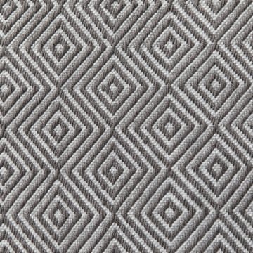 Diamond rug 140x200 cm - Grey - Formgatan