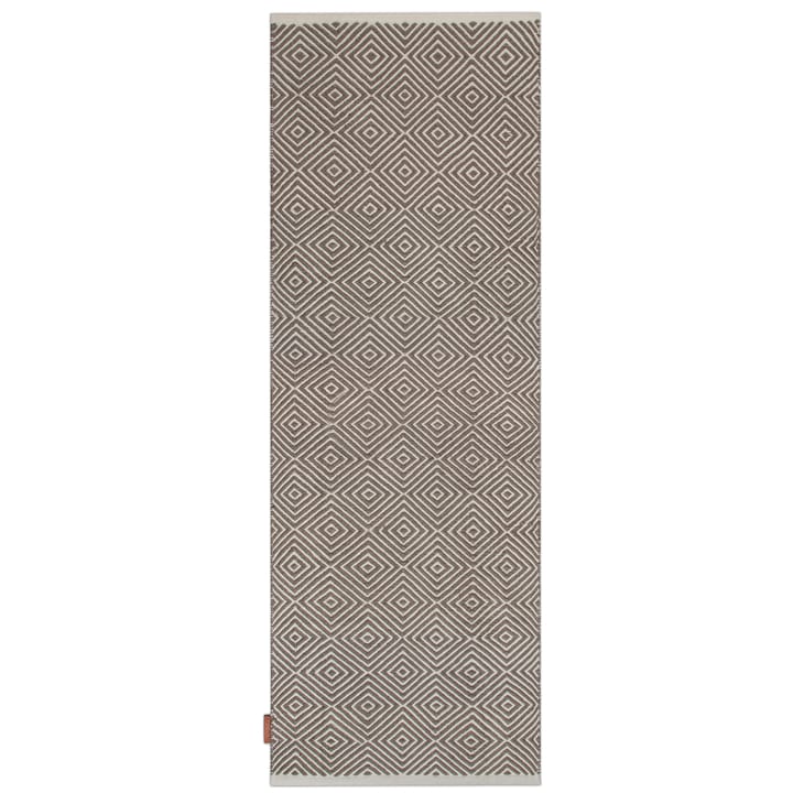 Diamond rug 70x200 cm - Grey - Formgatan