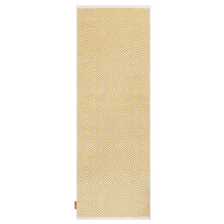 Diamond rug 70x200 cm - Yellow - Formgatan