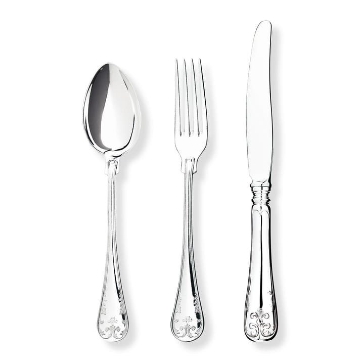 Gammal Fransk fork silver nickle, 20 cm Gense