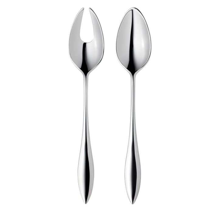 Indra salad and serving cutlery, set with fork and spoon Gense