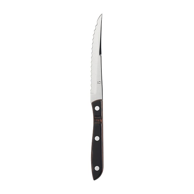 Old Farmer table knife, wood-stainless steel Gense