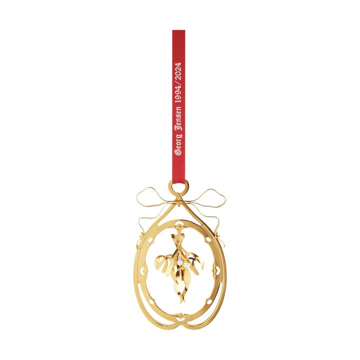 1994/2024 Christmas mobile mistletoe - Gold-plated - Georg Jensen