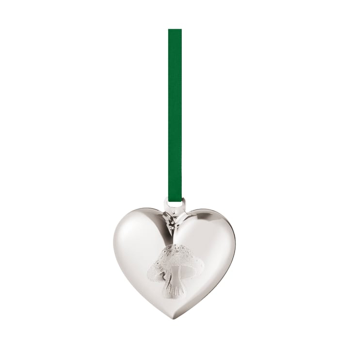 2023 Christmas heart, Palladium plated Georg Jensen