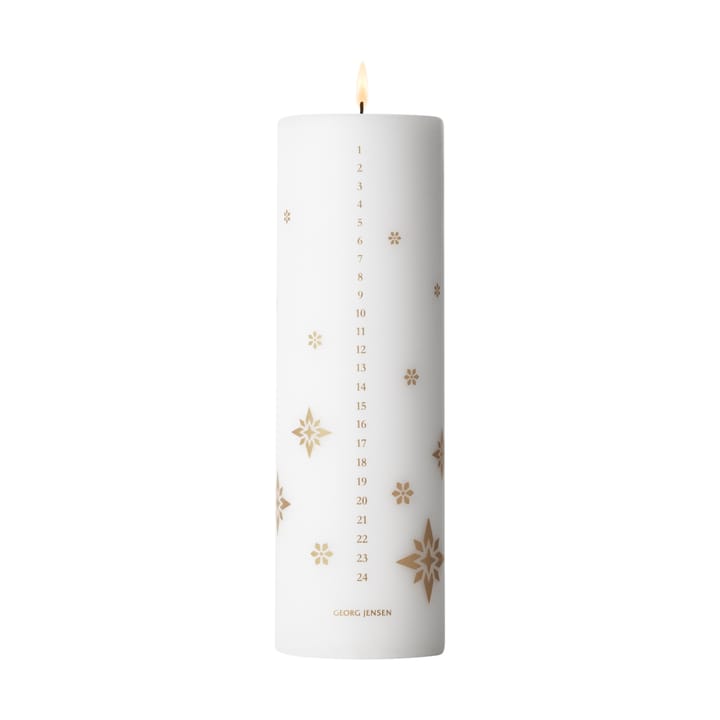 2024 calendar candle 25 cm, Gold Georg Jensen