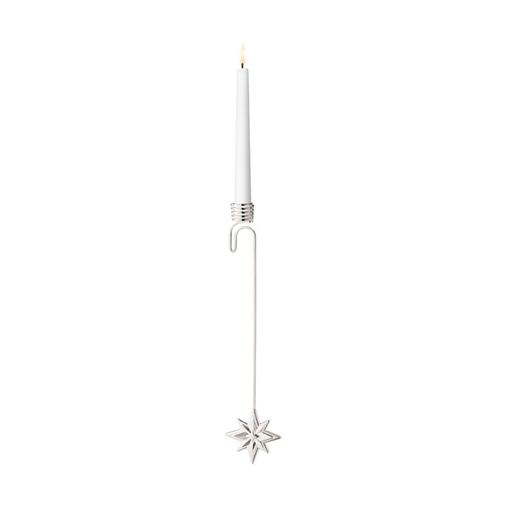 2024 candle holder star, Palladium-plated Georg Jensen