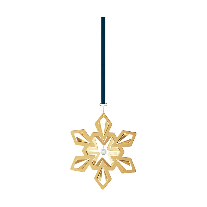 2024 Christmas pendant snowflake, Gold-plated Georg Jensen