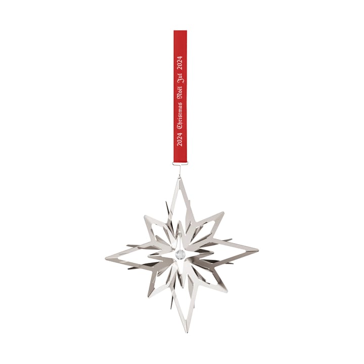 2024 Christmas pendant star, Palladium-plated Georg Jensen