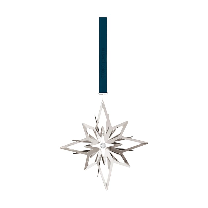 2024 Christmas pendant star, Palladium-plated Georg Jensen