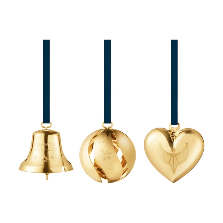 2024 gift set 3 pieces, Gold-plated Georg Jensen