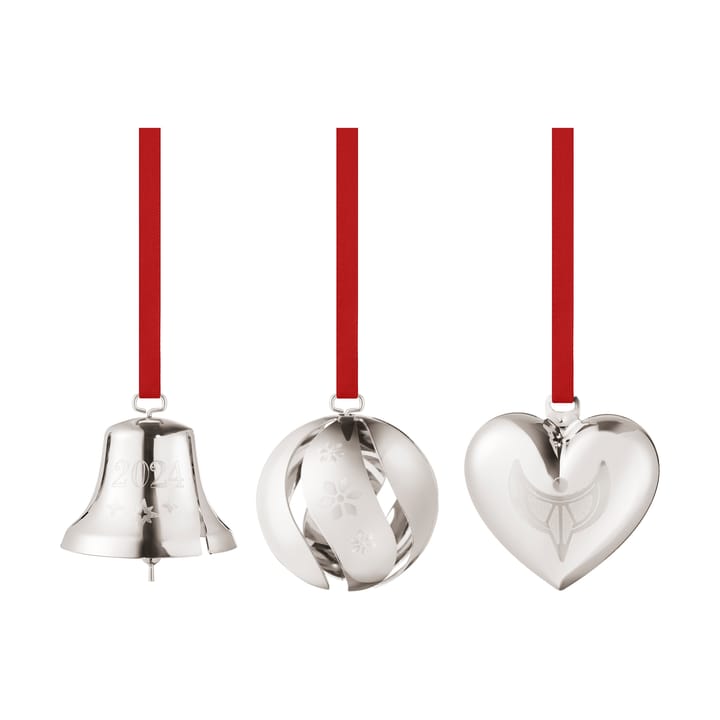 2024 gift set 3 pieces, Palladium-plated Georg Jensen