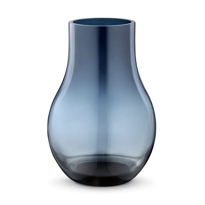 Cafu glass vase blue, small, 21.6 cm Georg Jensen