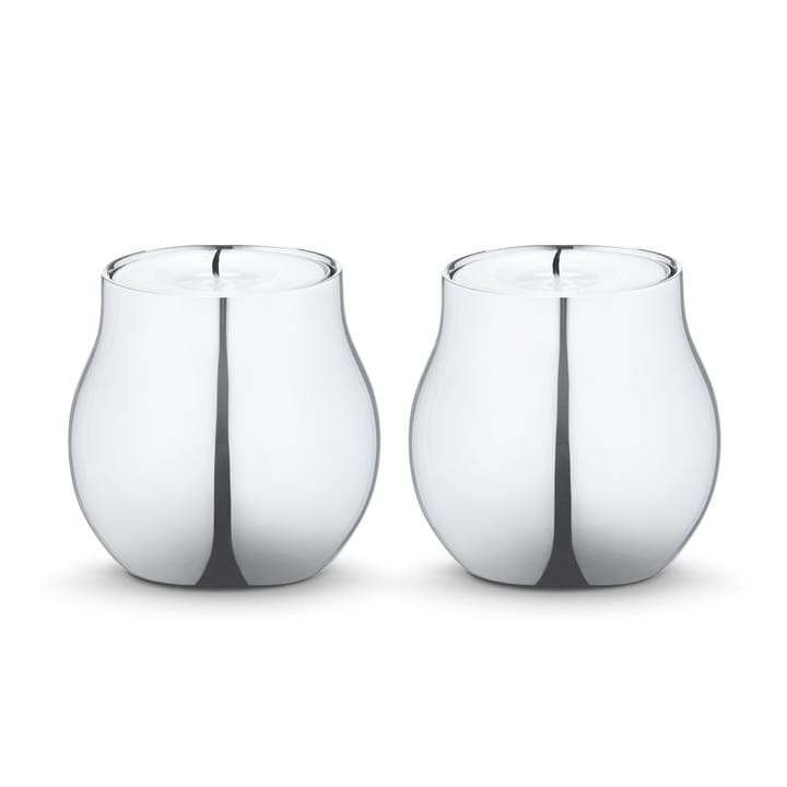 Cafu tealight holder 2-pack, stainless steel Georg Jensen