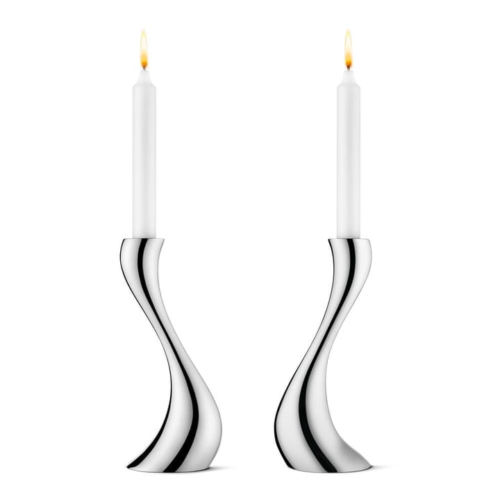 Cobra candleholder 2-pack, medium, 20 cm Georg Jensen