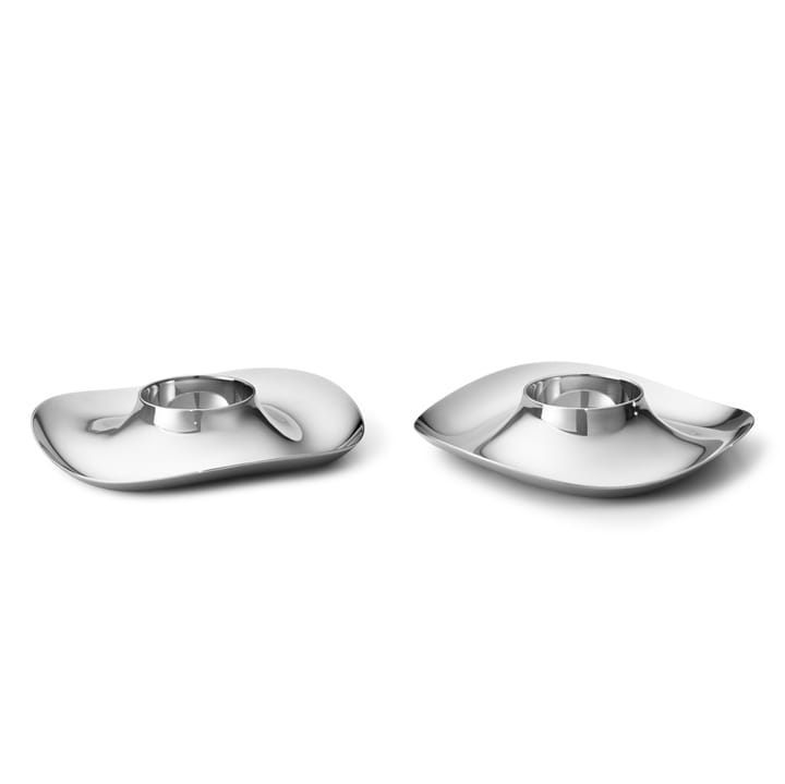 Cobra egg cup 2-pack - stainless steel - Georg Jensen