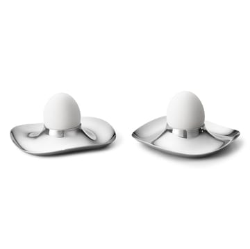 Cobra egg cup 2-pack - stainless steel - Georg Jensen