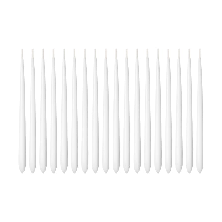 Cobra Hanukkah candles 18-pack, White Georg Jensen