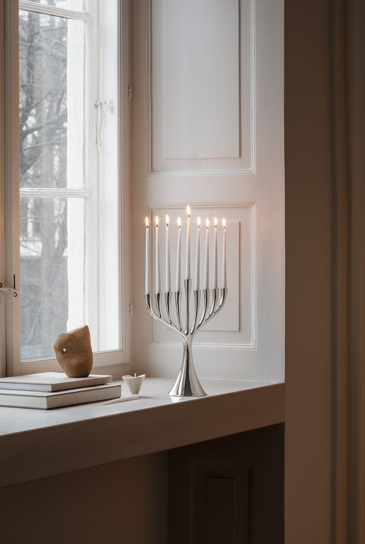 Cobra Hanukkah candles 18-pack, White Georg Jensen