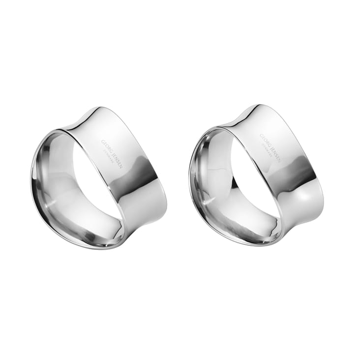 Cobra napkin ring 2-pack - Stainless steel - Georg Jensen