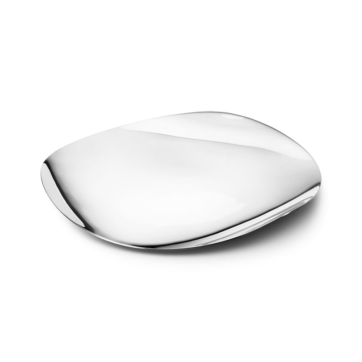 Cobra serving plate Ø32 cm, stainless steel Georg Jensen