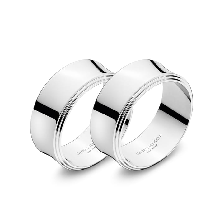 Pyramid napkin ring, 2-pack Georg Jensen