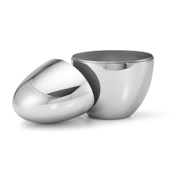 Sky storage jar 8x11 cm - Stainless steel - Georg Jensen