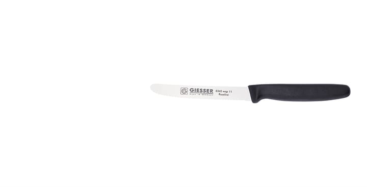 Giesser universal knife with serrated edge, Black Giesser