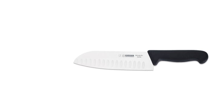 Santoku knife 18 cm, Black Giesser