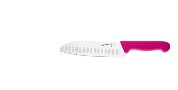 Santoku knife 18 cm, Pink Giesser