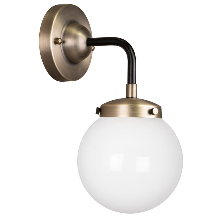 Alley 1 wall lamp IP44, Antique brass-white Globen Lighting