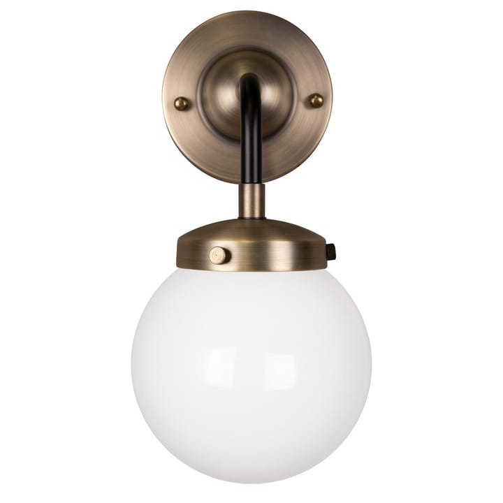 Alley 1 wall lamp IP44, Antique brass-white Globen Lighting