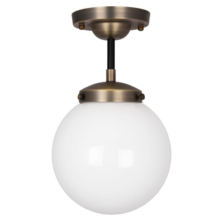 Alley ceiling lamp IP44, Antique brass-white Globen Lighting