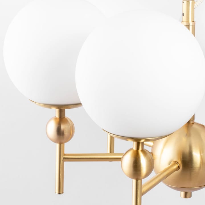 Astrid Pendant, Brass/white, 8 lamps Globen Lighting