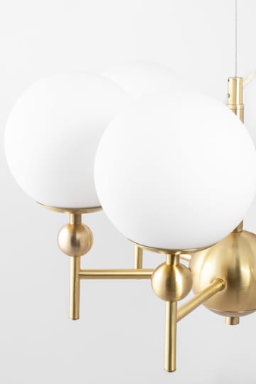 Astrid pendant lamp Ø50 cm - Brushed brass-white - Globen Lighting